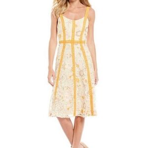 NWT-$298 DRESS THE POPULATION Carmen Floral Lace Dress - M